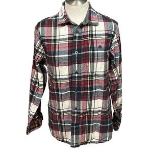 Woolrich Casual Plaid Outdoor Flannel Multicolor Button‎ Down Men's Size M EUC